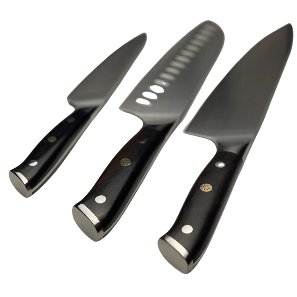3 Piece Stainless Steel Knife Set – Steel Forged Knives